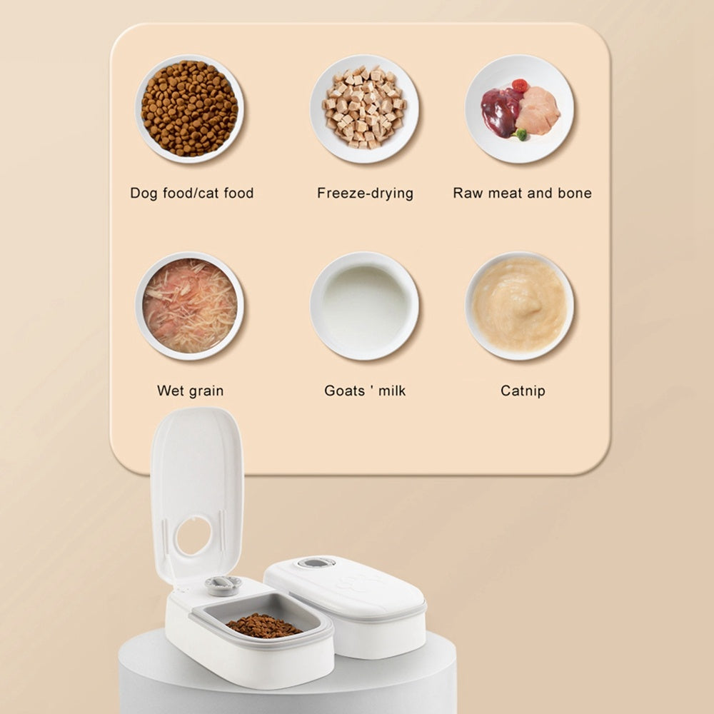 Automatic Pet Feeder Smart Food Dispenser with Timer for Cats and Dogs