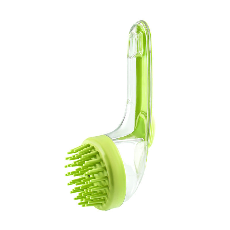 Pet Bath Brush Long Handle Shower Brush for Dogs and Cats Pet Grooming Comb