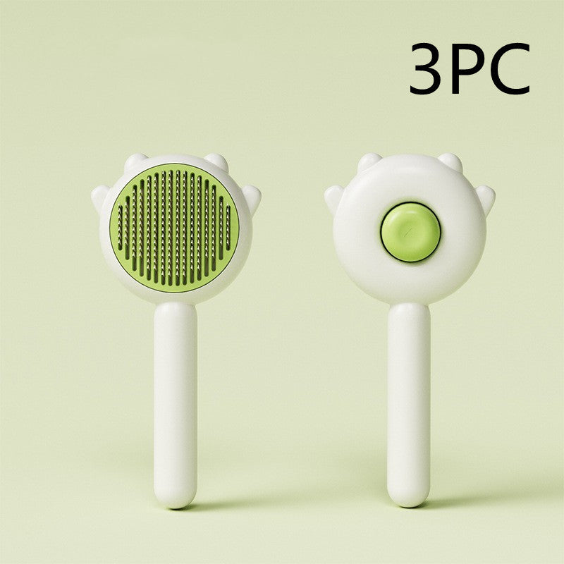 Cat Dog Grooming Comb Pet Hair Remover Brush Massage Scratcher Supplies